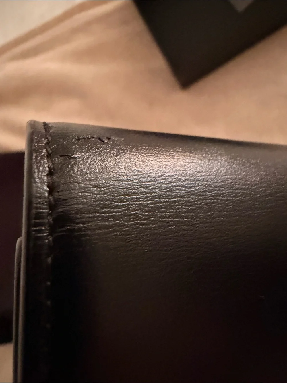 Saint Laurent Black Sulpice Chain Wallet Bag